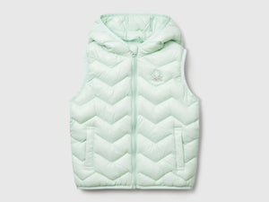Gilet imbottito con cappuccio