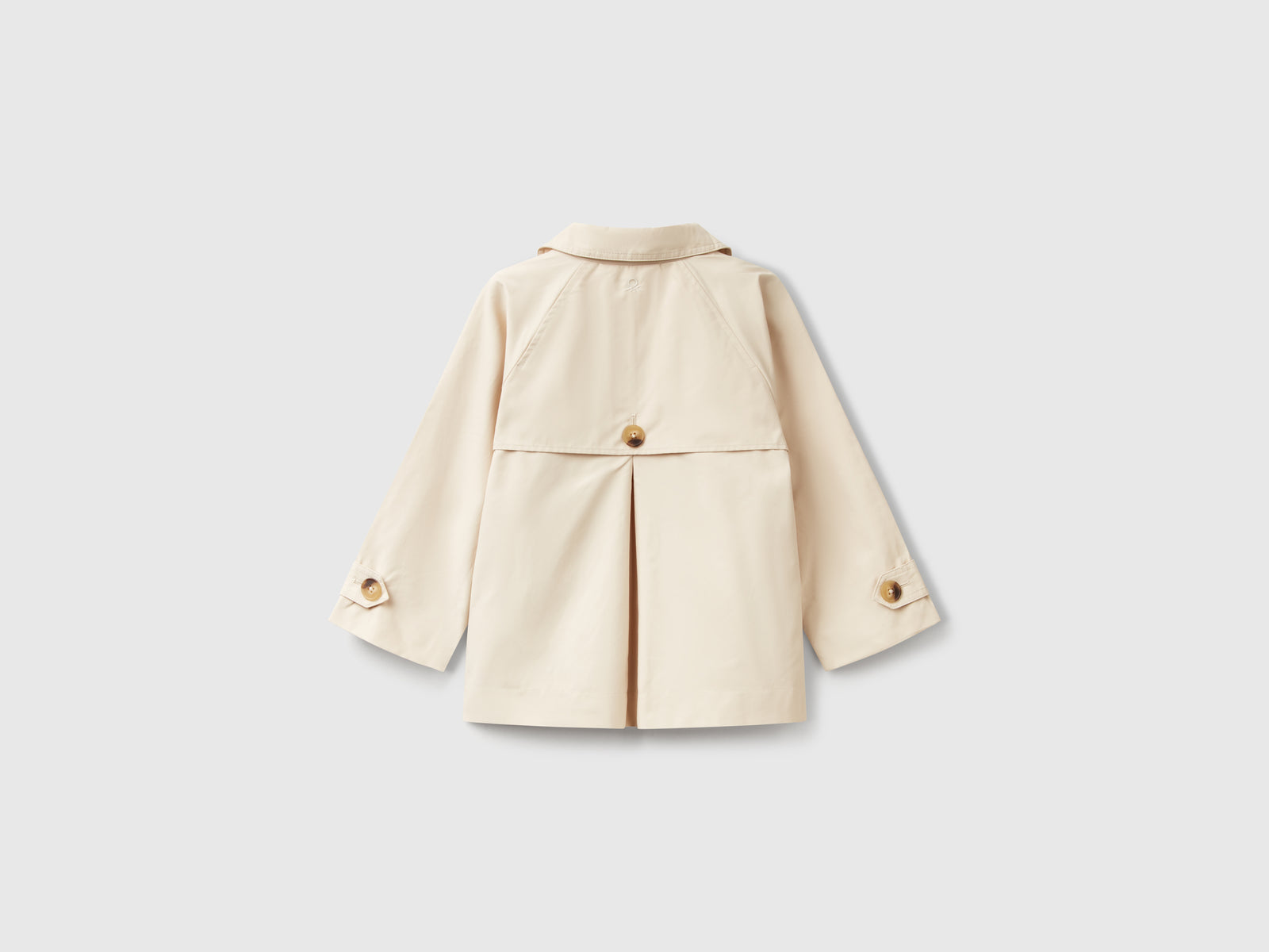 Trench corto doppiopetto da bambina beige 2 | Benetton Outlet