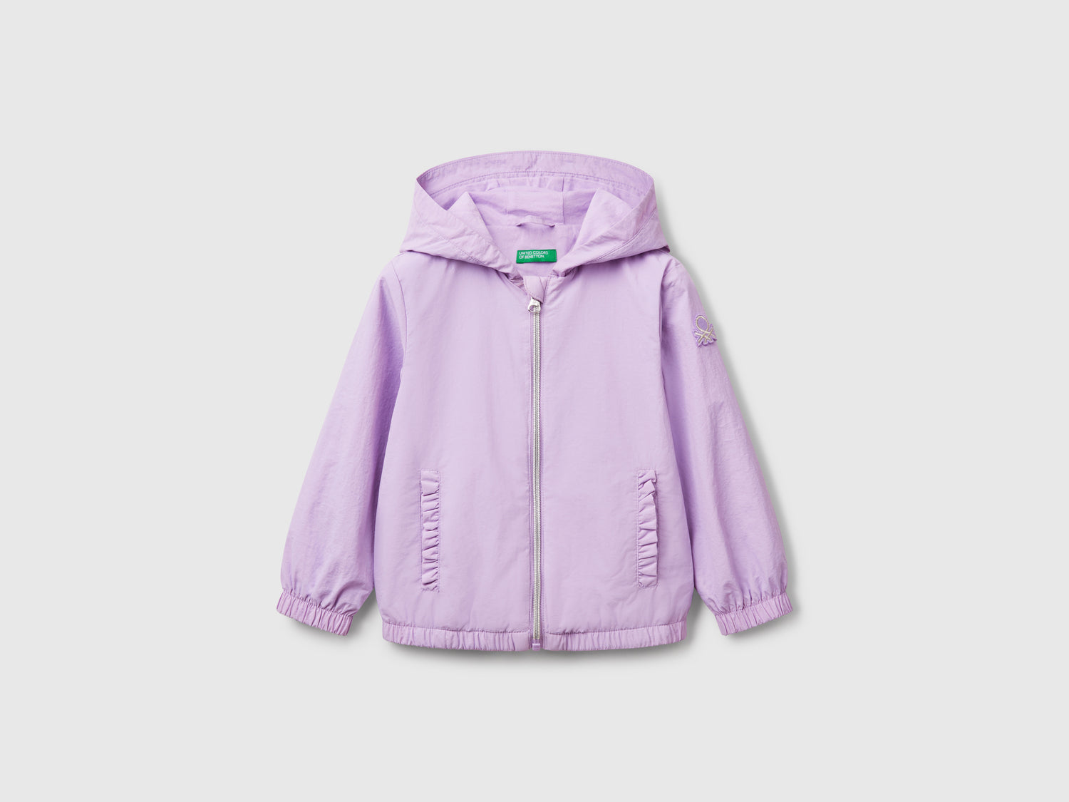 Giacca leggera "Rain Defender" da bimba lilla | Benetton Outlet
