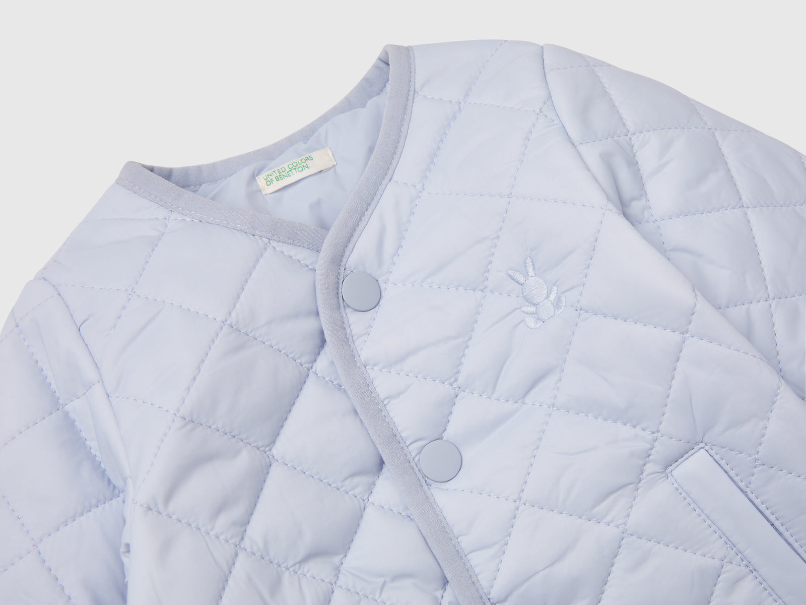 Giubbino trapuntato "Rain Defender" da neonato celeste 3 | Benetton Outlet