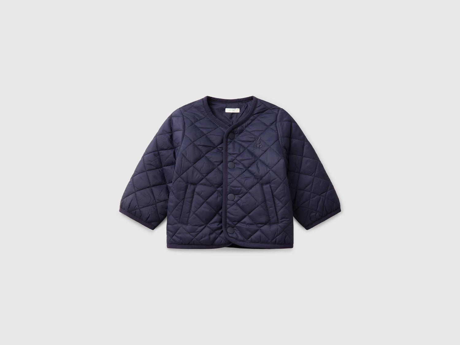 Giubbino trapuntato "Rain Defender" da neonato blu scuro | Benetton Outlet