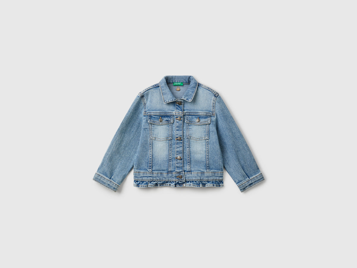 Giacca di jeans con rouches