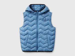 Gilet imbottito con cappuccio