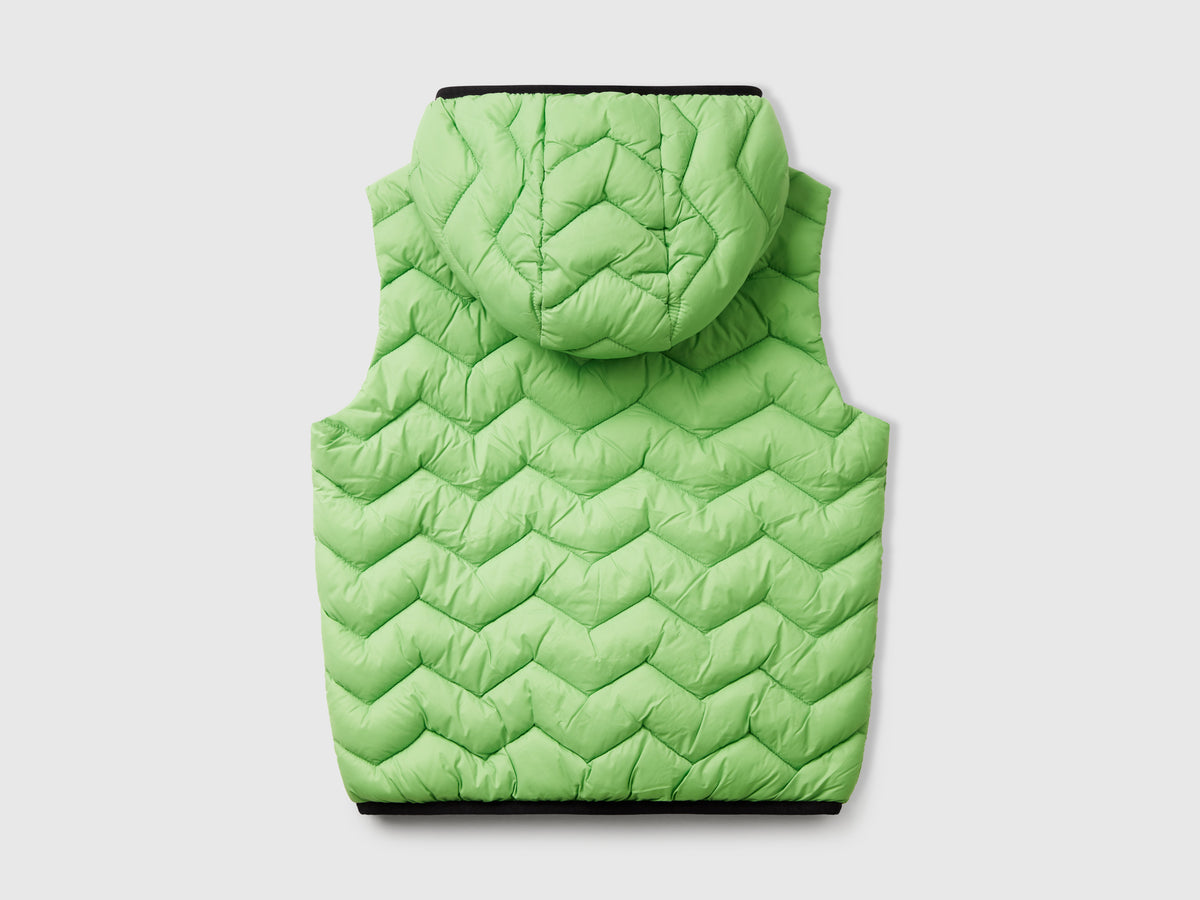 Gilet imbottito con cappuccio
