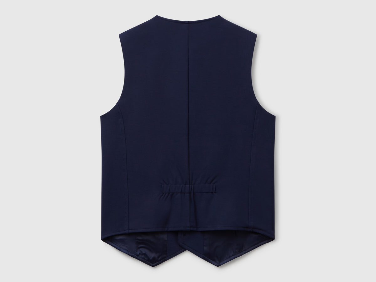 Gilet foderato con bottoni