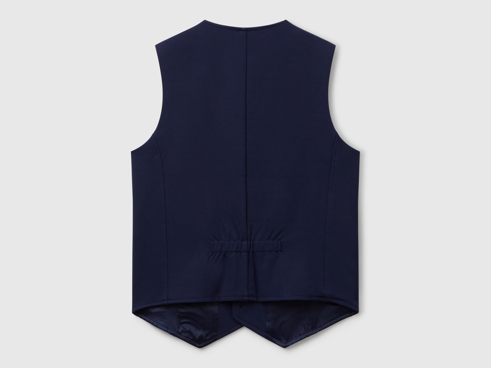 Gilet foderato con bottoni da bambino blu scuro 2 | Benetton Outlet