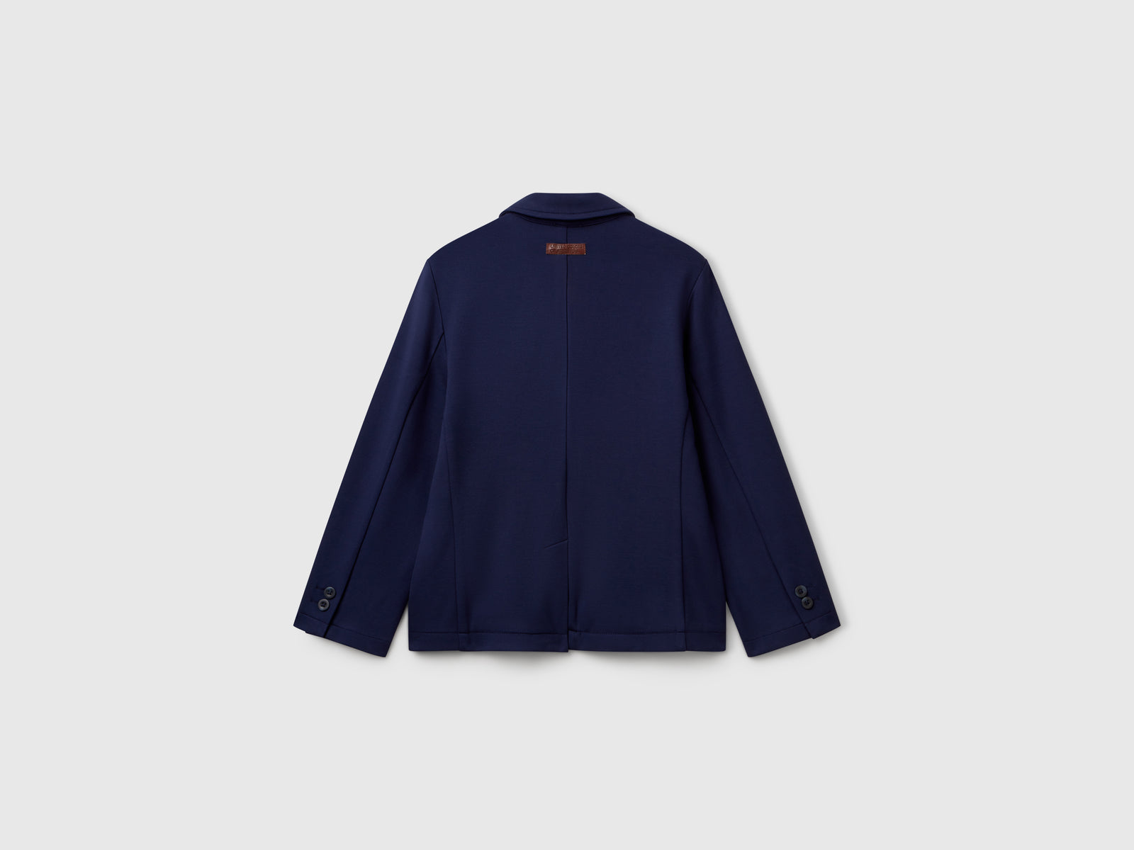 Blazer in misto viscosa da bambino blu scuro 2 | Benetton Outlet