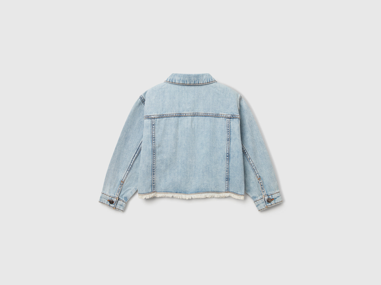 Giacca di jeans da bimba azzurro 2 | Benetton Outlet