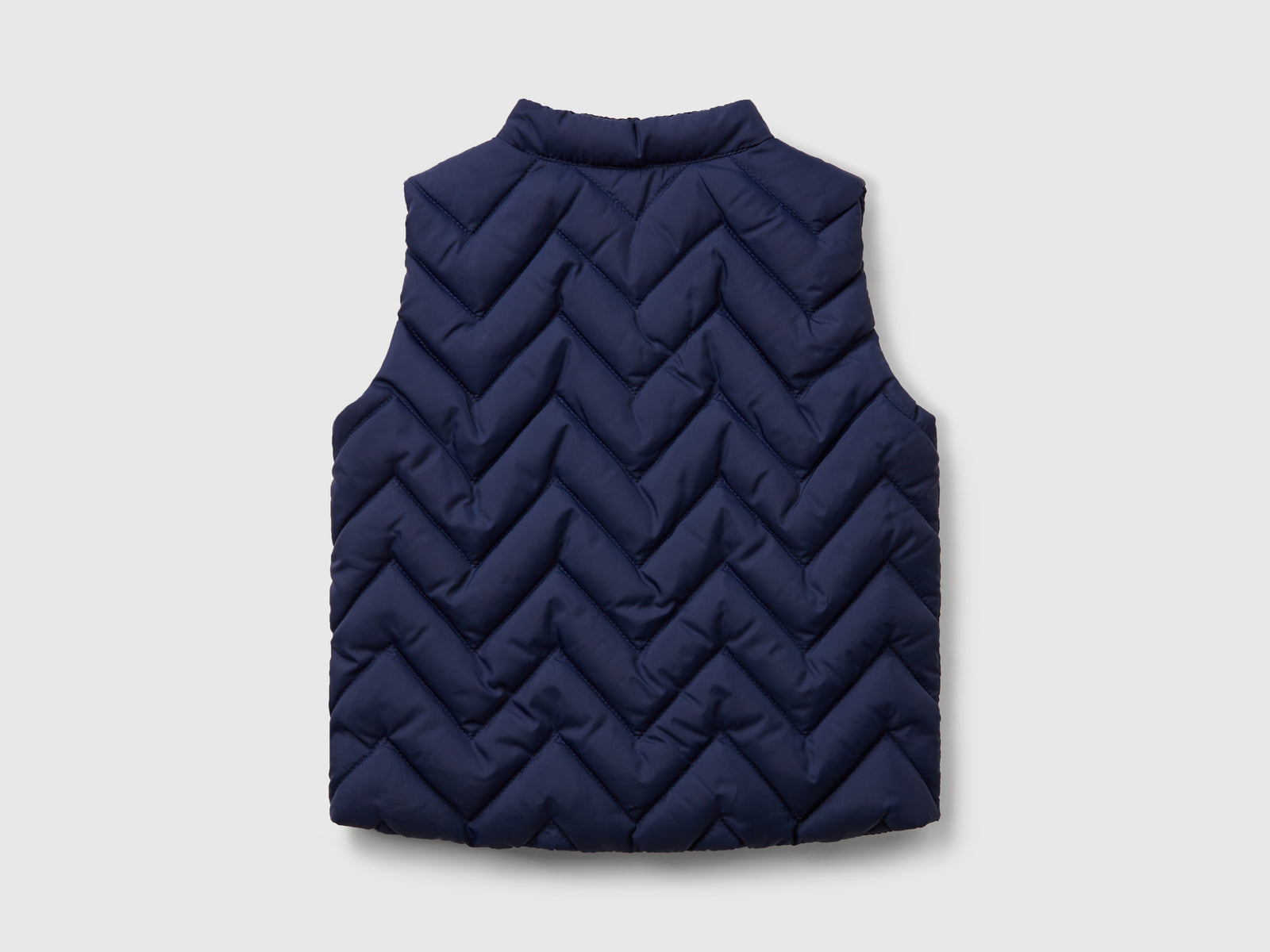 Gilet imbottito in tessuto tecnico da neonato blu 2 | Benetton Outlet