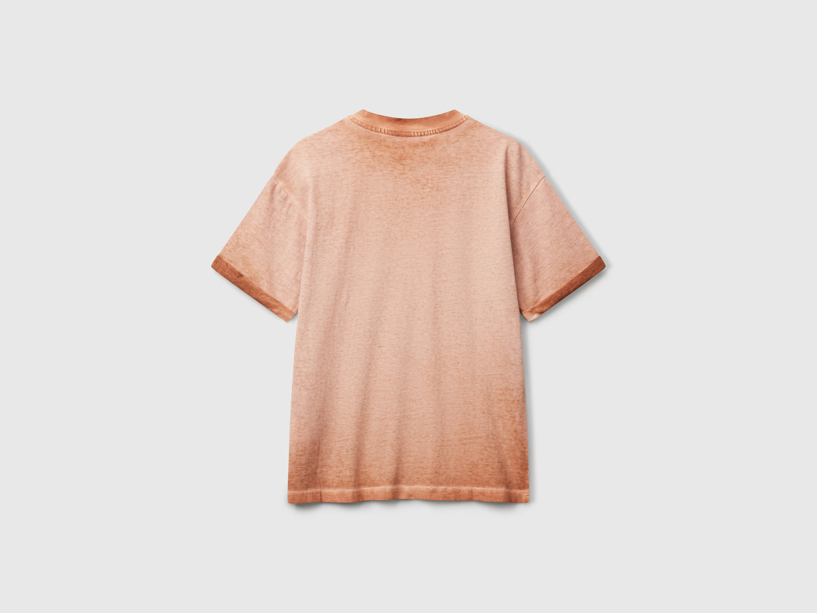 Maglietta over fit con ricamo da bambino cammello 2 | Benetton Outlet