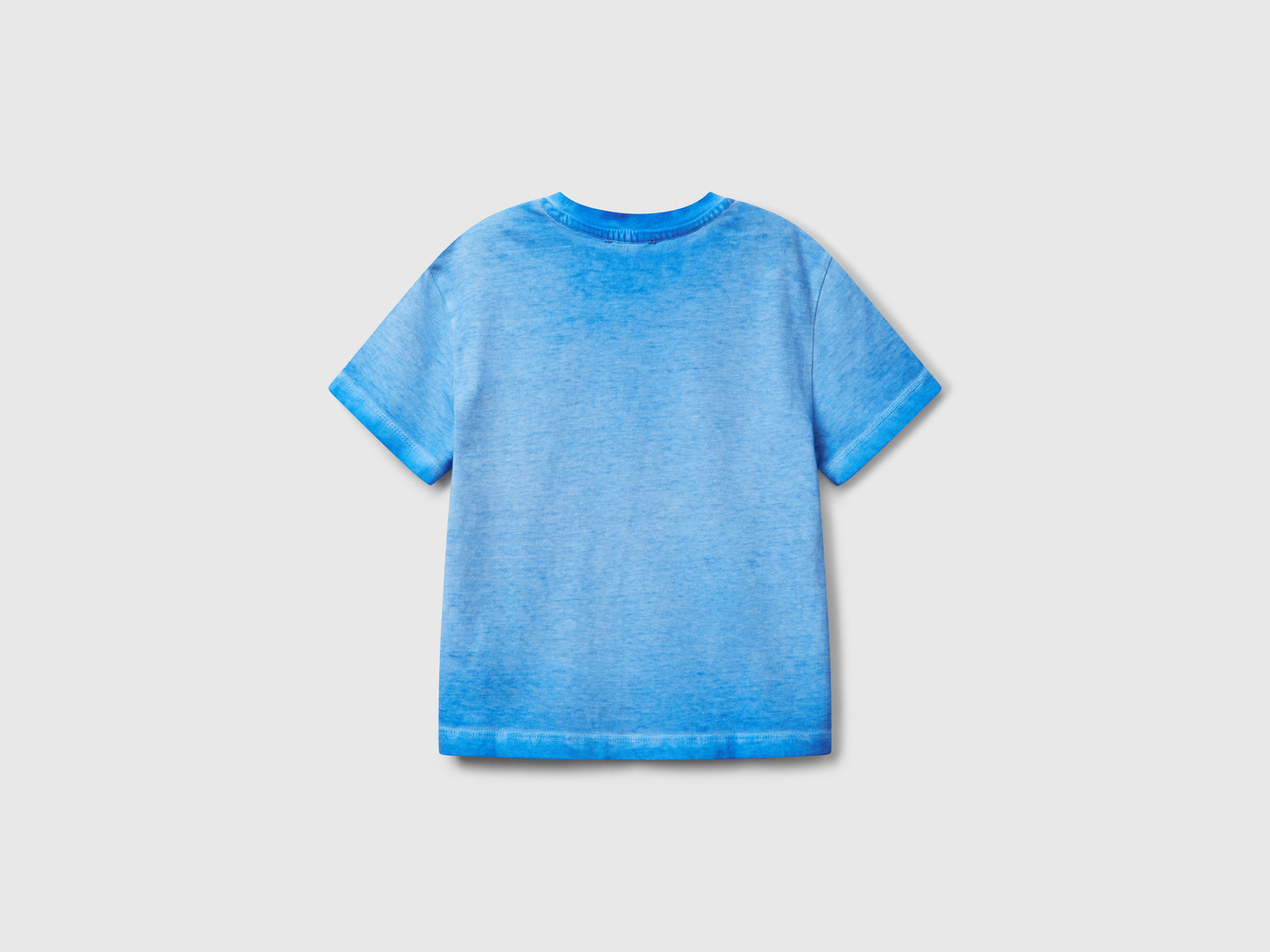 Maglietta over fit con ricamo da bimbo blu 2 | Benetton Outlet