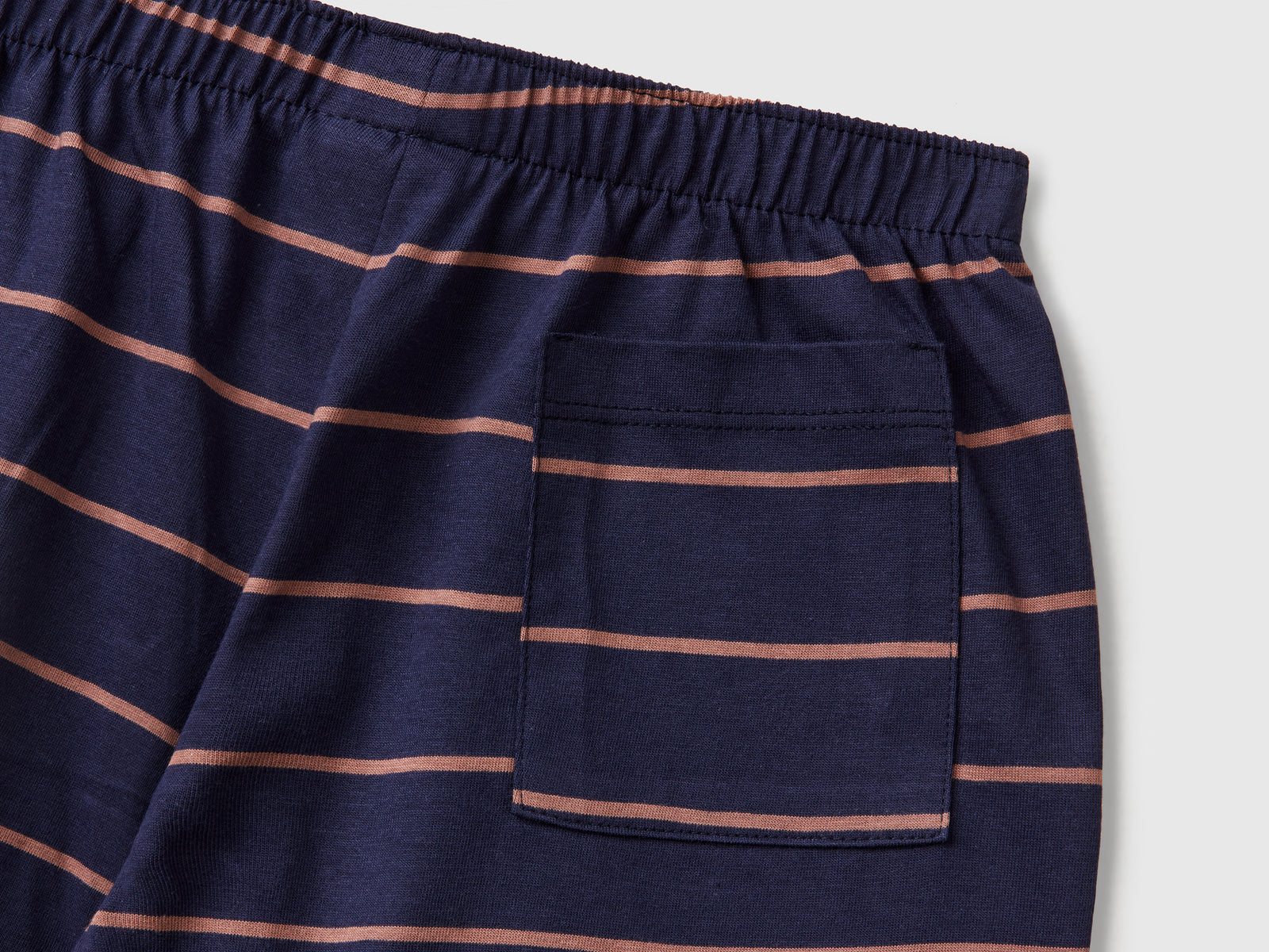 Pigiama corto in puro cotone da bambino blu scuro 3 | Benetton Outlet