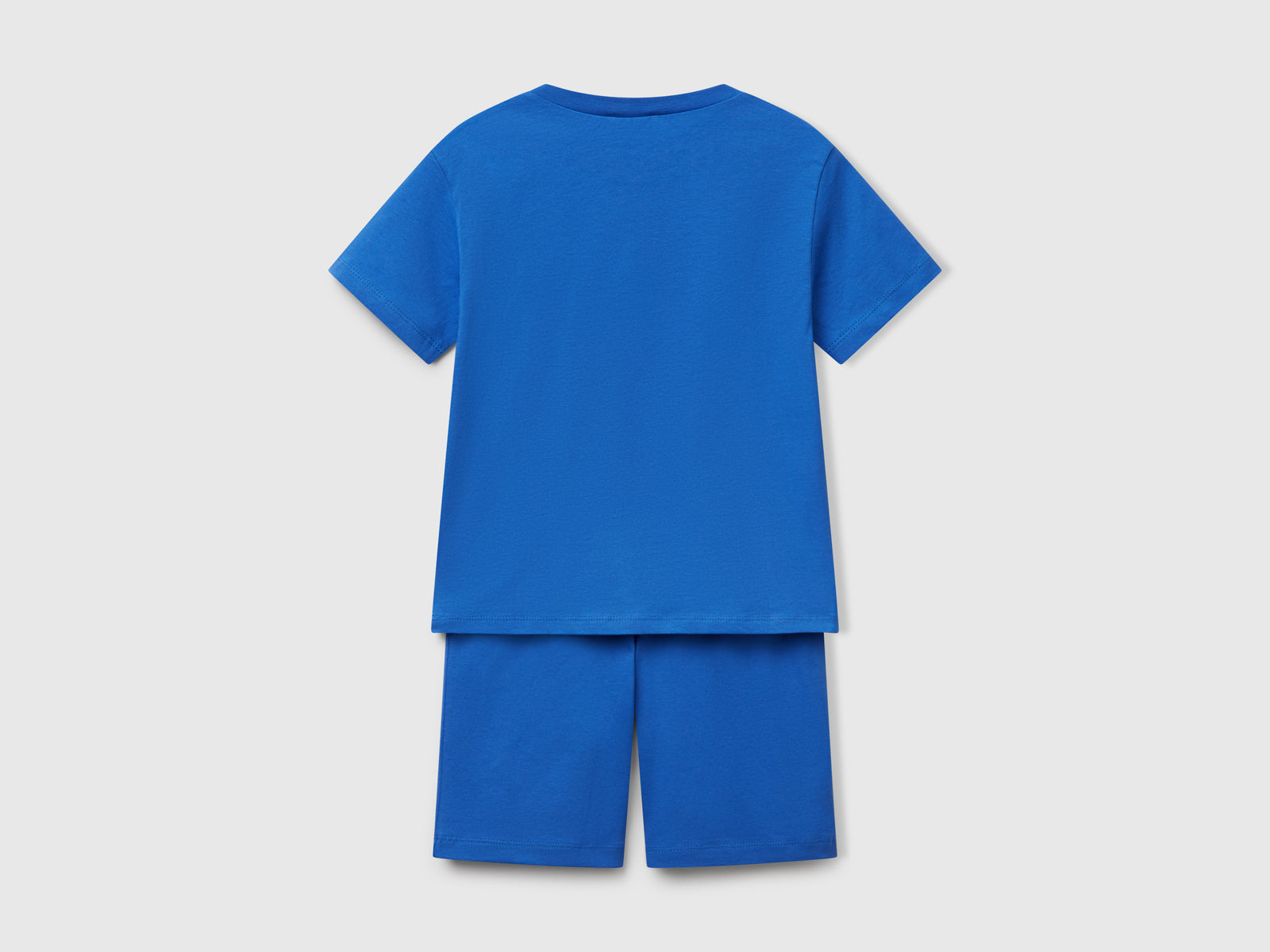 Pigiama con logo 100% cotone da bambino blu 2 | Benetton Outlet