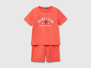 Pigiama con logo 100% cotone