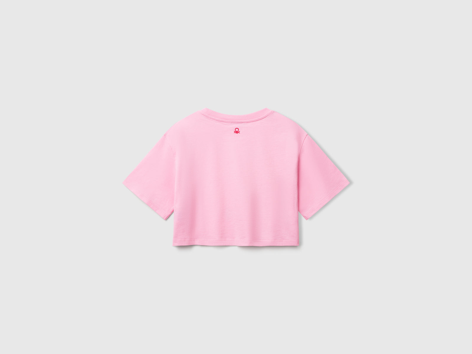 T-shirt con ricamo conchiglie da bambina rosa 2 | Benetton Outlet