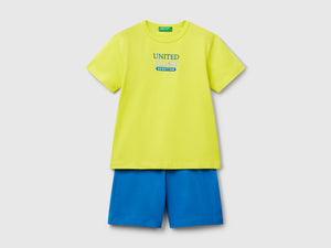 Completo t-shirt e bermuda 100% cotone