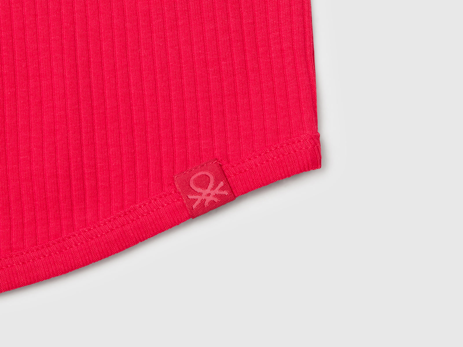 Canotta a costine da bambina fucsia 3 | Benetton Outlet