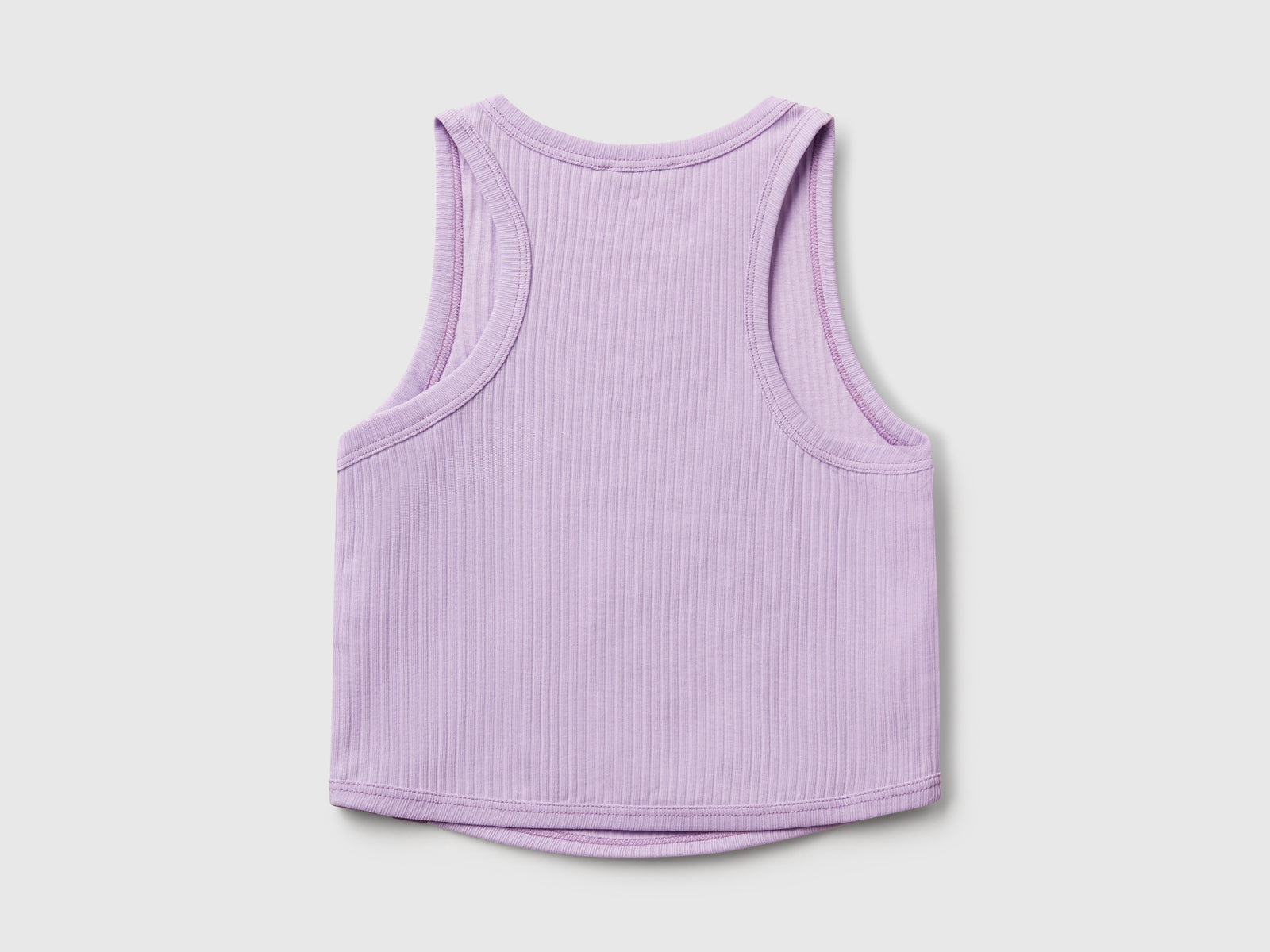 Canotta a costine da bambina lilla 2 | Benetton Outlet