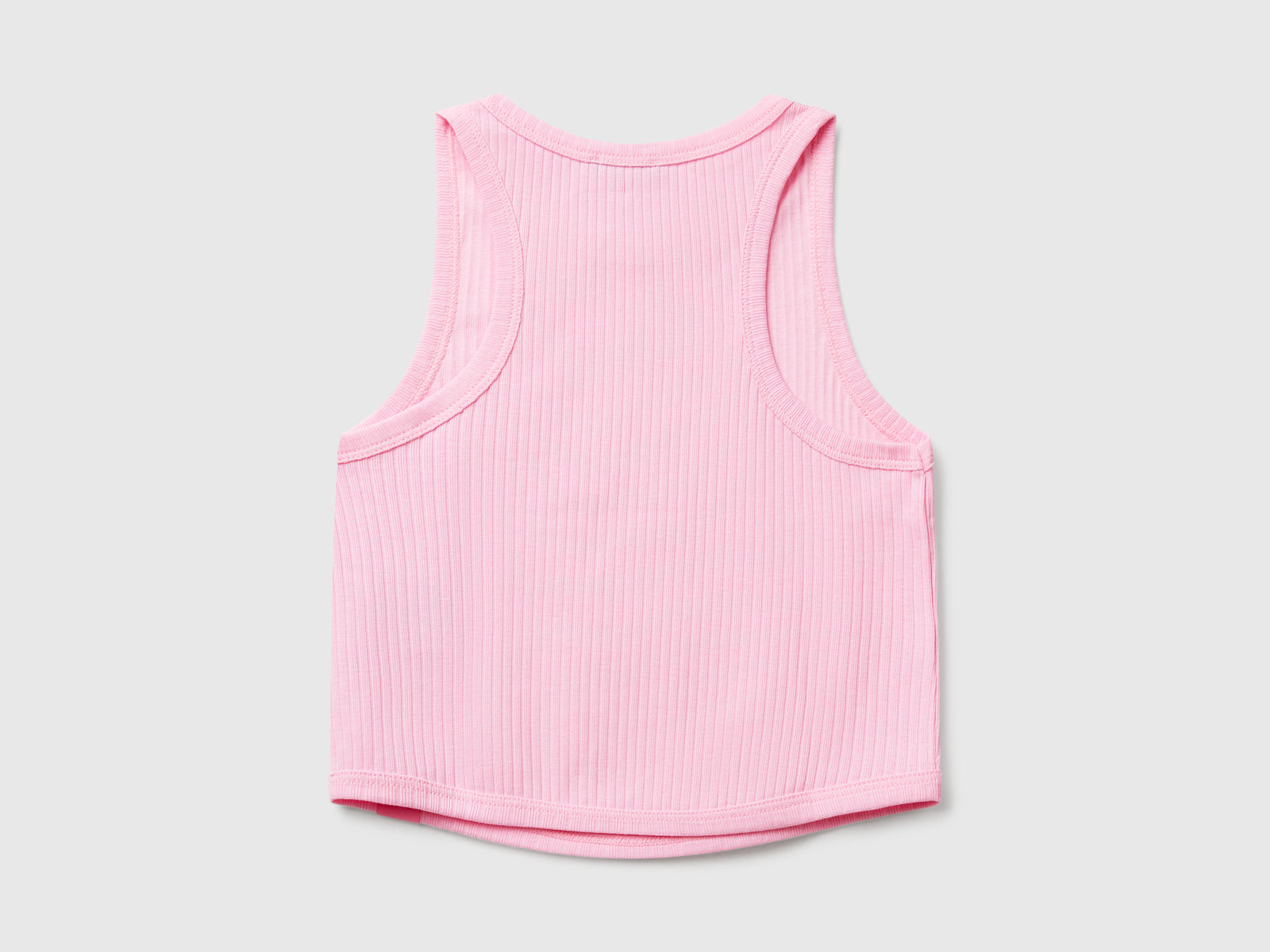 Ribbed tank top da bambina rosa 2 | Benetton Outlet