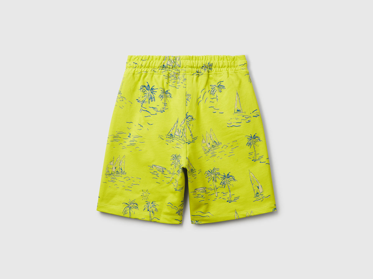 Bermuda con stampa tropicale