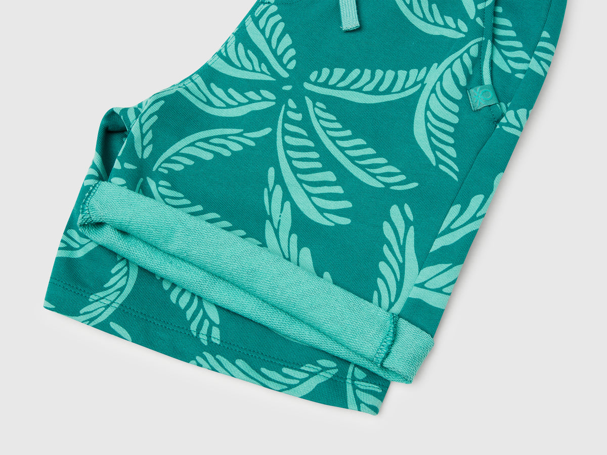 Bermuda con stampa tropicale