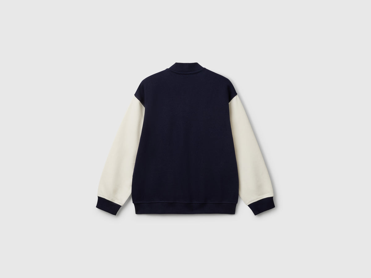 Bomber over fit con ricamo