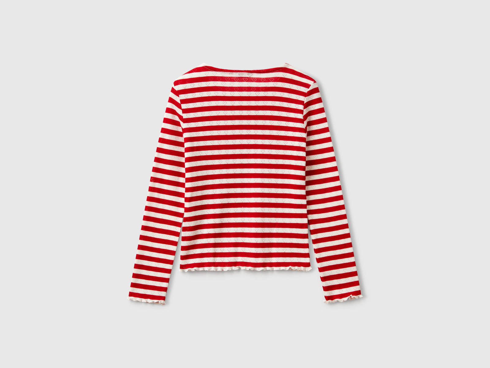 Maglietta a righe da bambina rosso 2 | Benetton Outlet
