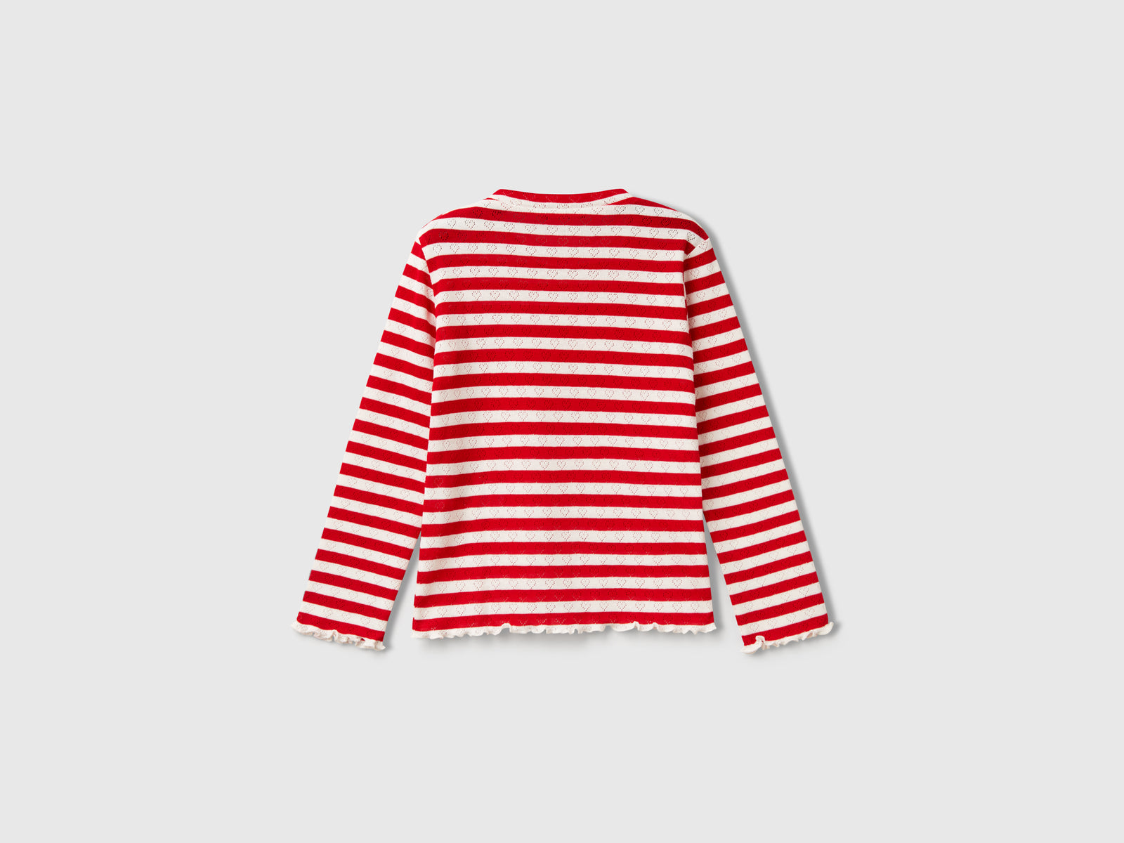 Maglietta a righe da bimba rosso 2 | Benetton Outlet