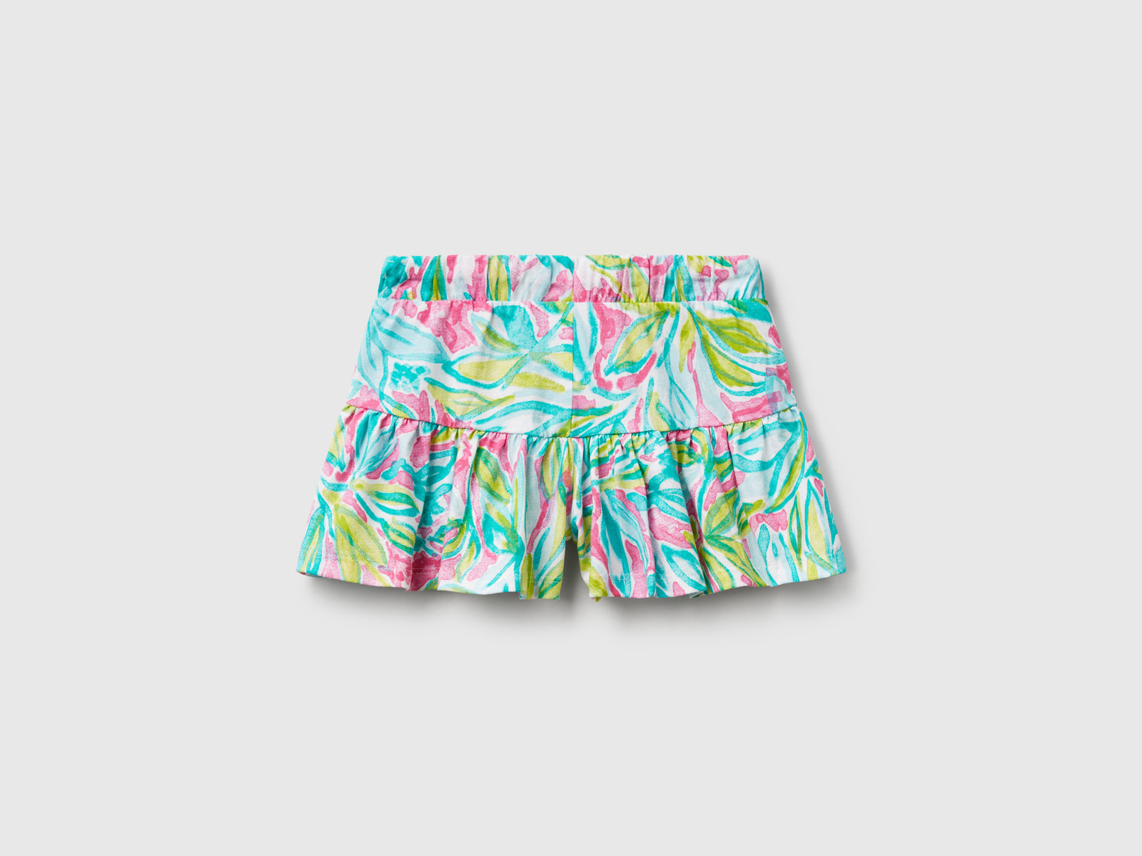 Shorts con stampa tropicale da bimba multi-color 2 | Benetton Outlet