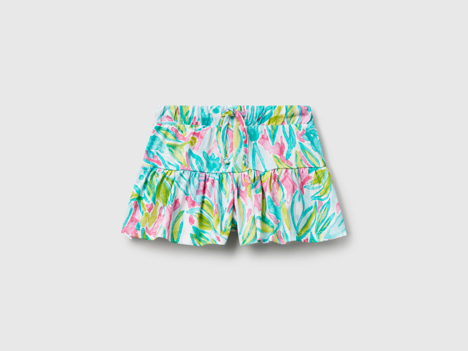 Shorts con stampa tropicale da bimba multi-color | Benetton Outlet