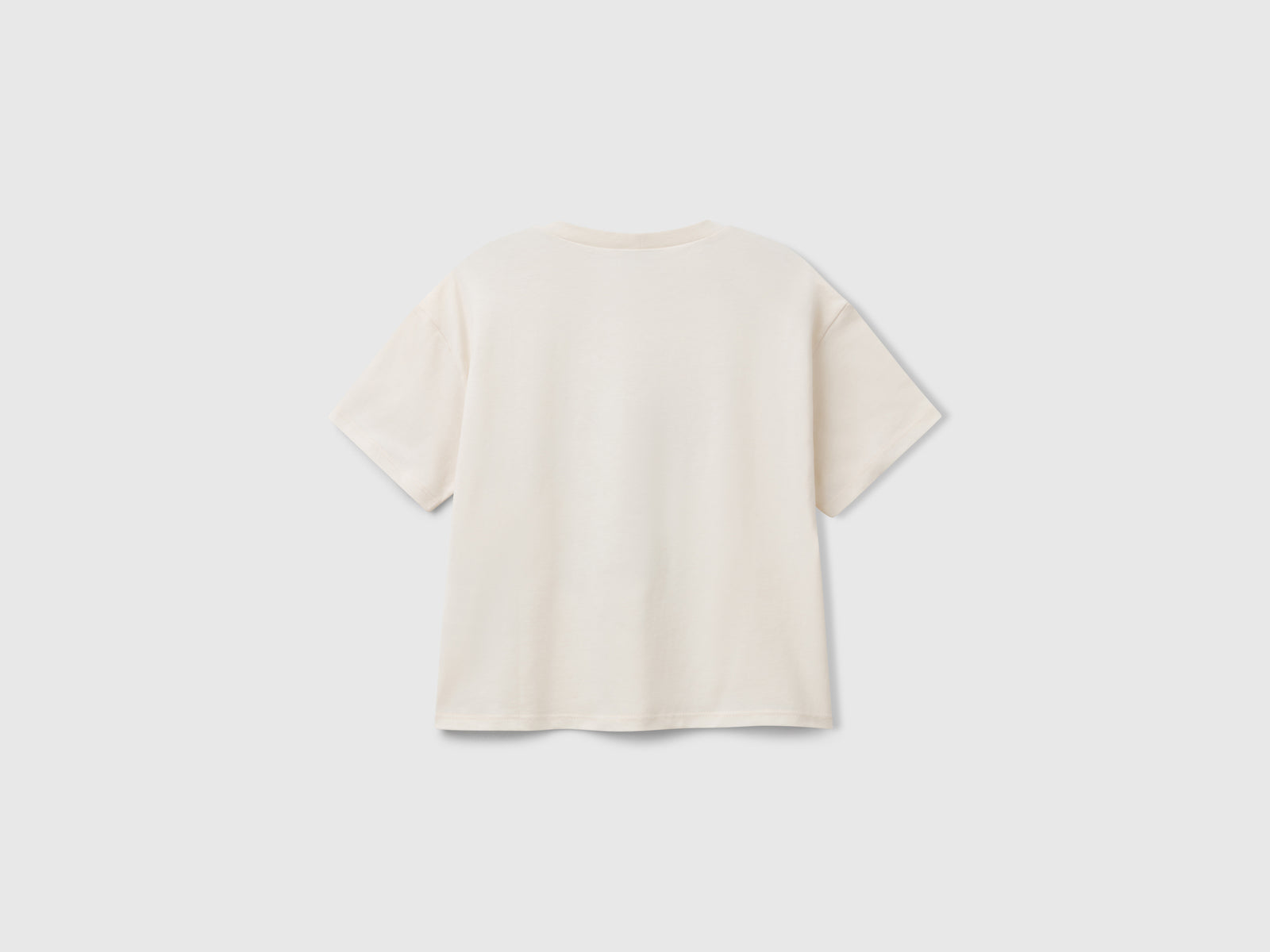 T-shirt boxy fit Lilo & Stitch ©Disney da bambina beige 2 | Benetton Outlet