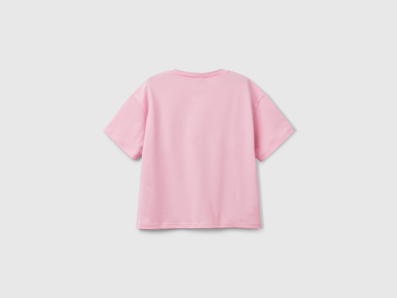 T-shirt boxy fit Lilo & Stitch da bambina rosa 2 | Benetton Outlet