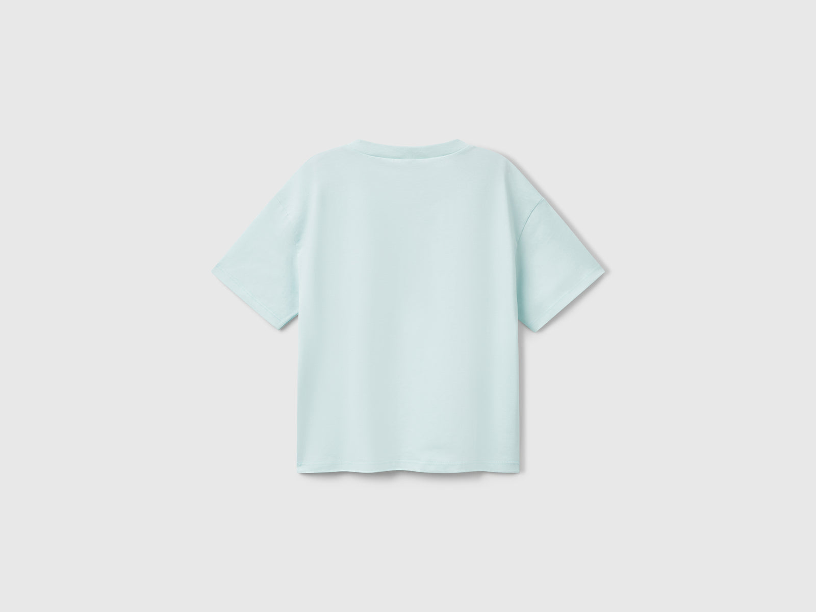 T-shirt boxy fit Lilo & Stitch da bambina verde acqua 2 | Benetton Outlet