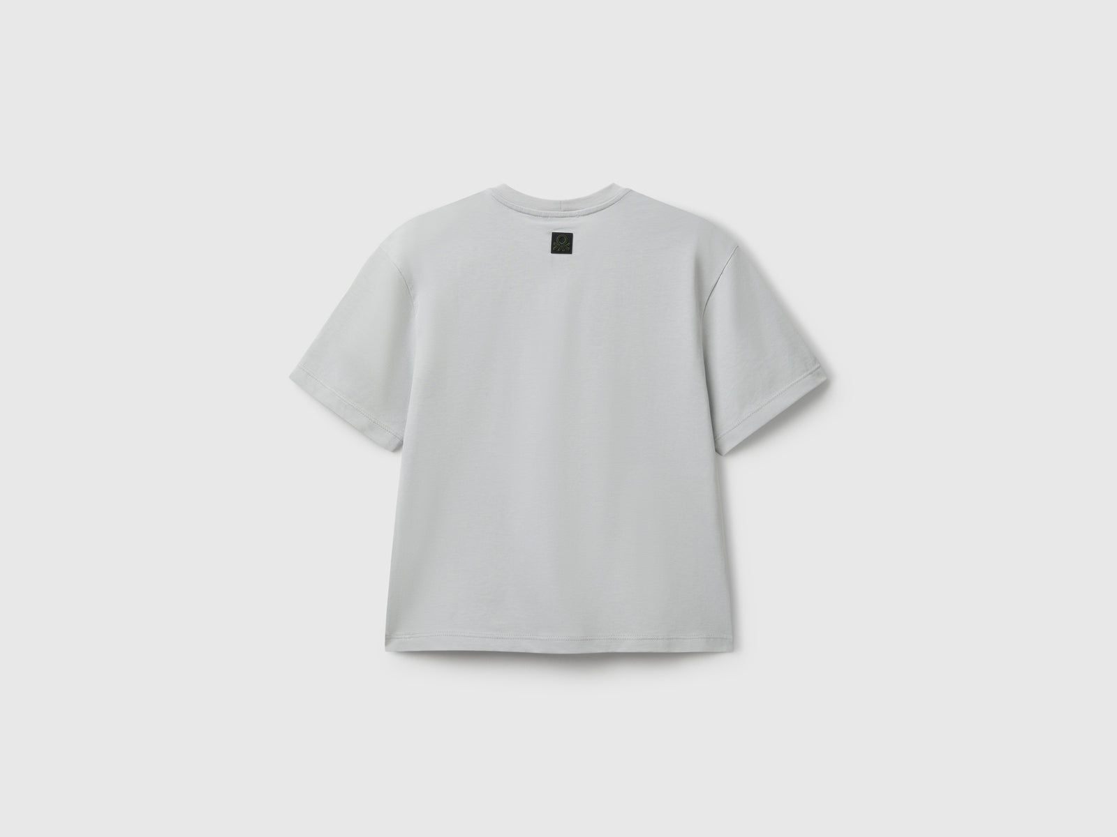 T-shirt con stampa frontale da bambino grigio 2 | Benetton Outlet