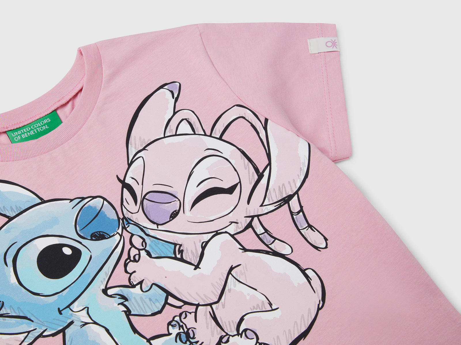 T-shirt Lilo & Stitch ©Disney in cotone da bimba rosa 3 | Benetton Outlet