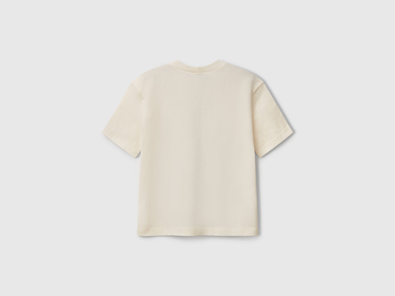 Maglietta ©Marvel Capitan America in cotone da bimbo bianco panna 2 | Benetton Outlet