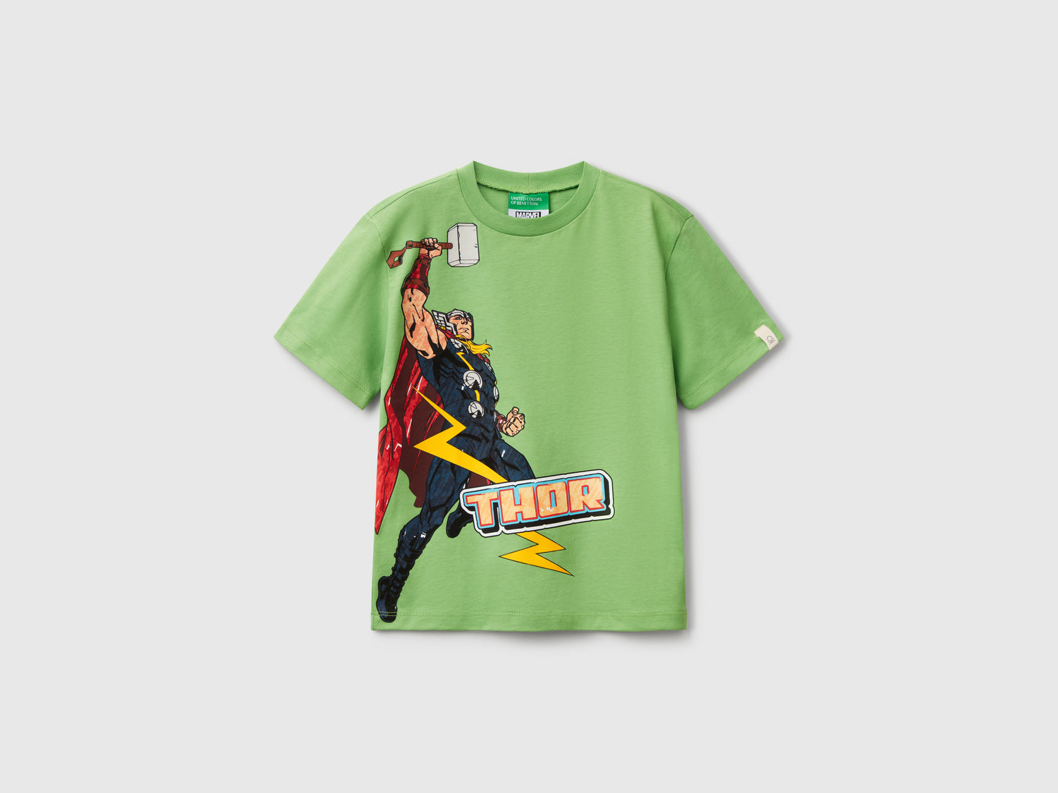 Maglietta ©Marvel Thor in cotone da bimbo verde | Benetton Outlet