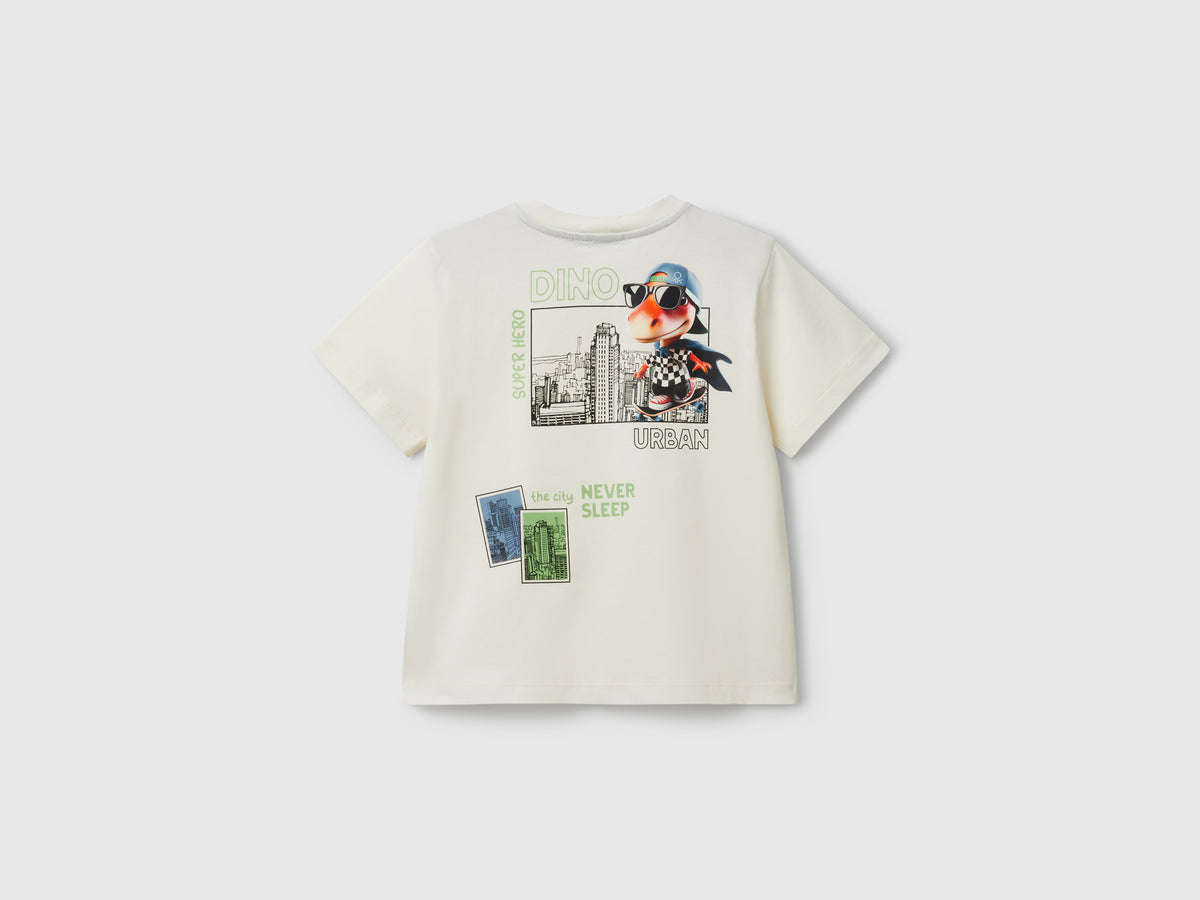 T-shirt girocollo con stampa
