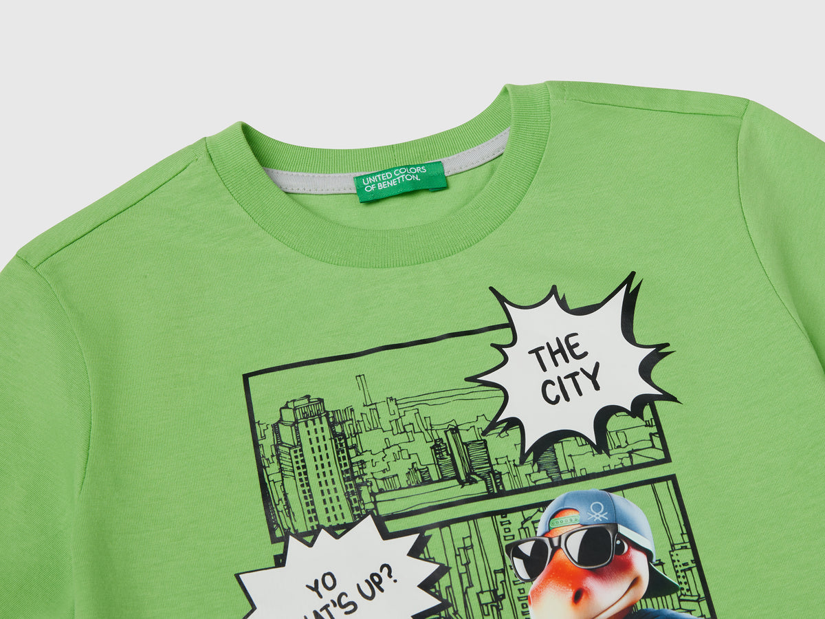 T-shirt girocollo con stampa