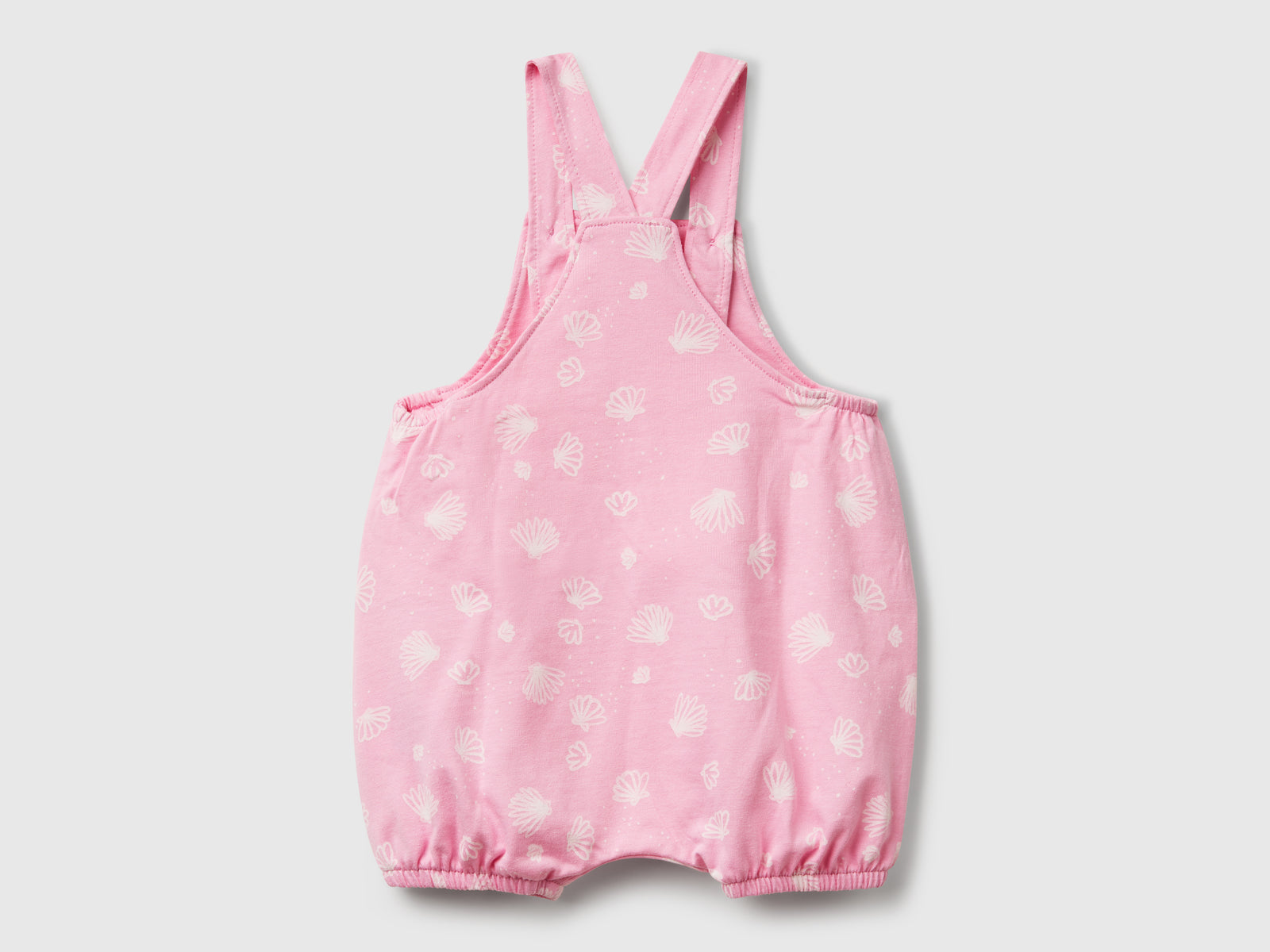 Salopette con fantasia floreale da neonato rosa 2 | Benetton Outlet