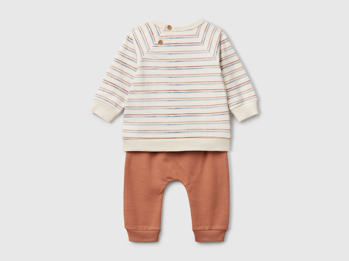 Completo in felpa stretch