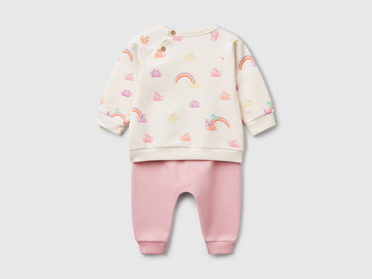 Completo in felpa stretch