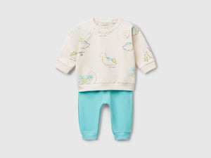 Completo in felpa stretch