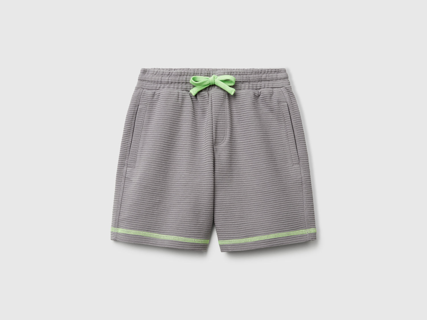 Shorts in felpa leggera da bimbo grigio | Benetton Outlet