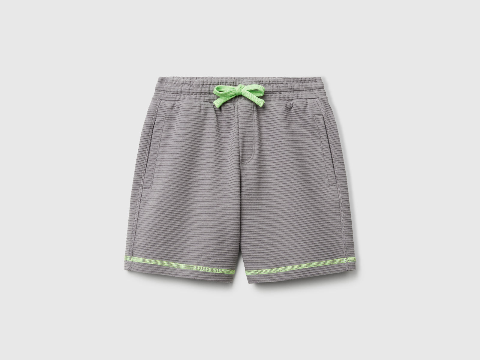 Shorts in felpa leggera da bimbo grigio | Benetton Outlet