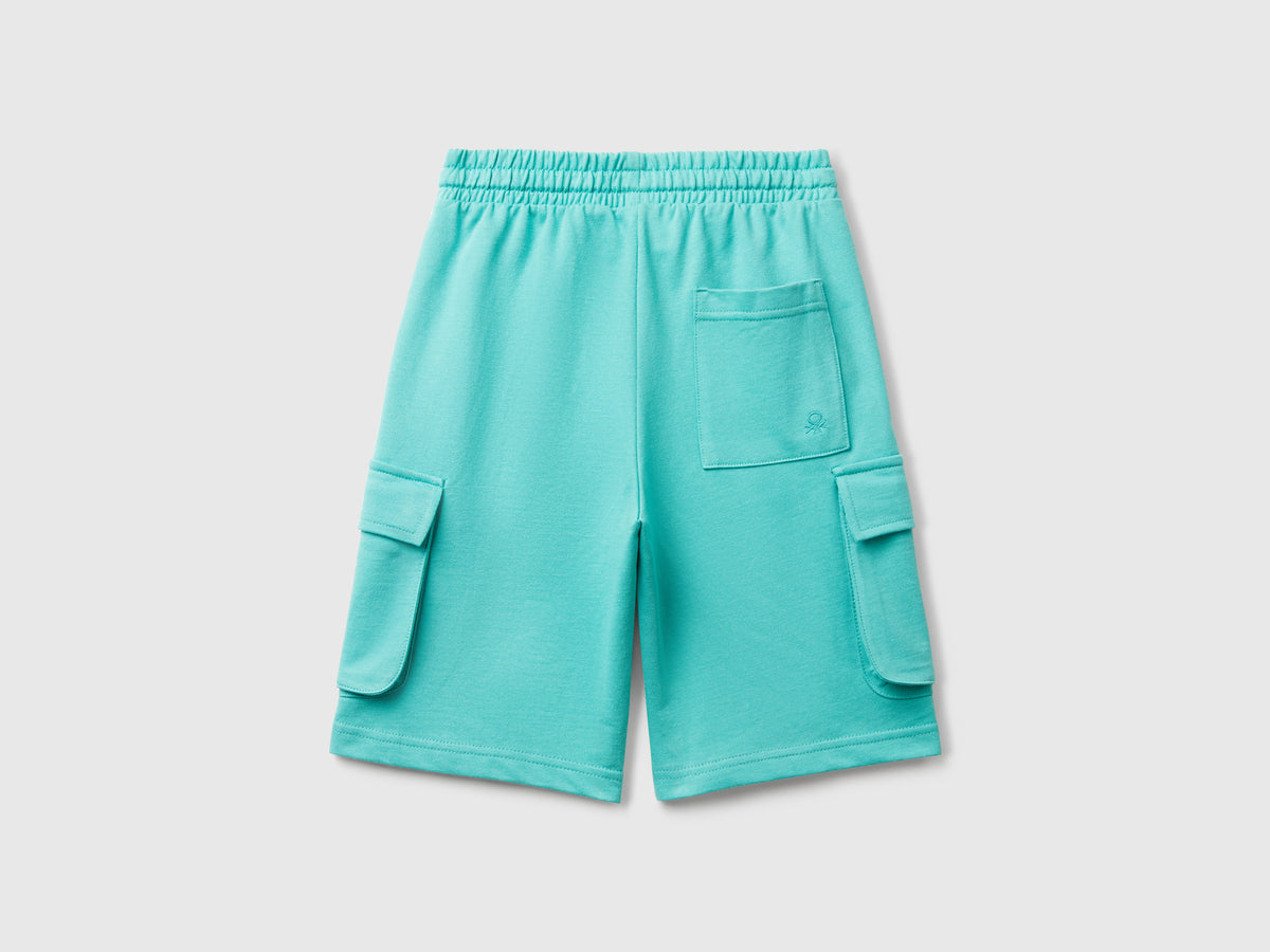 Shorts cargo in felpa leggera