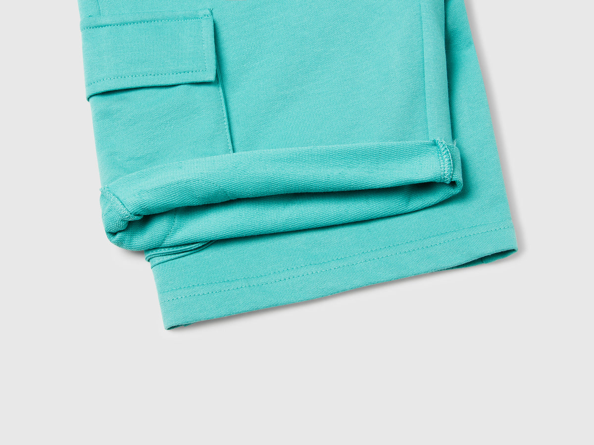 Shorts cargo in felpa leggera