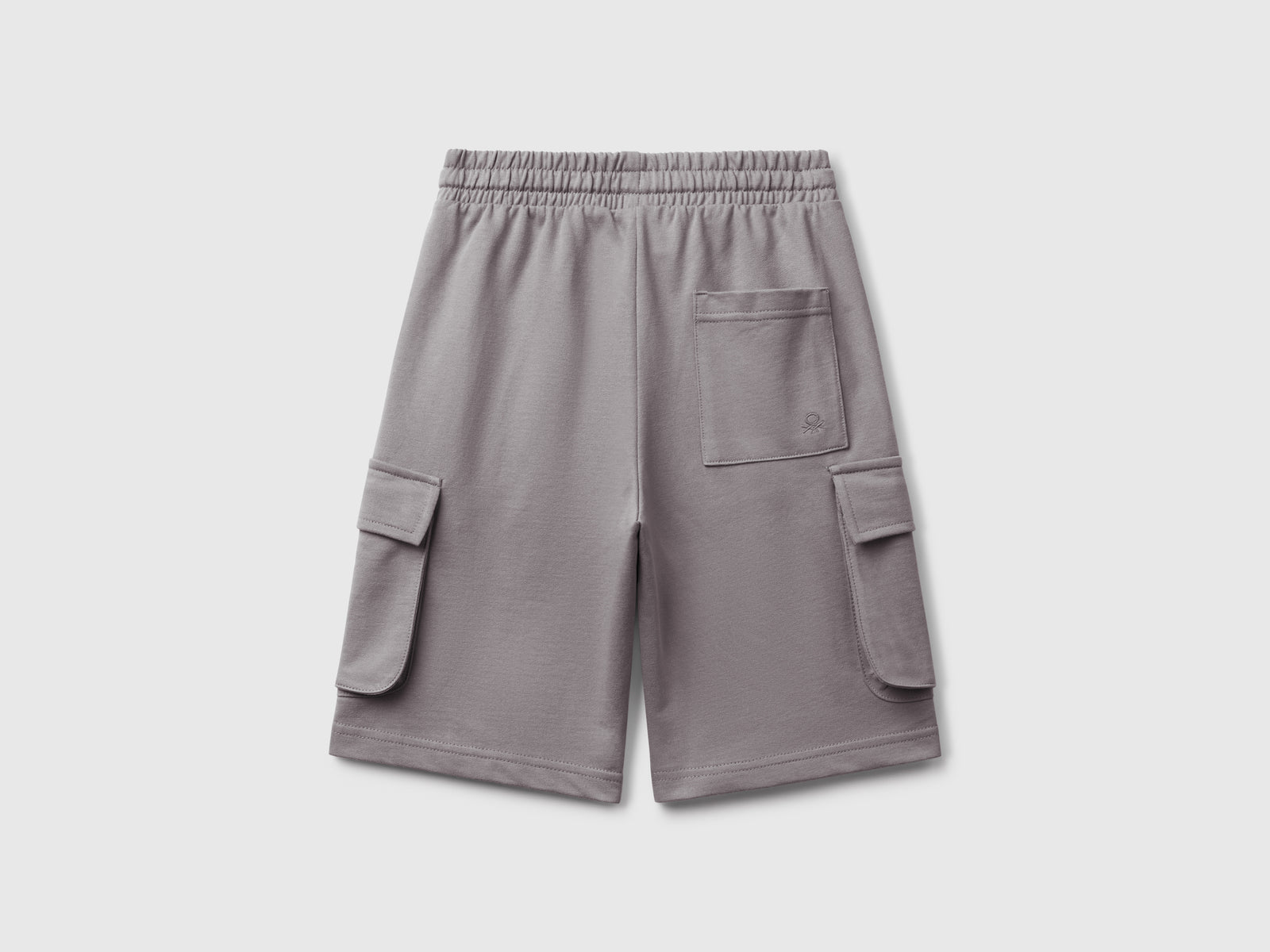 Shorts cargo in felpa leggera da bambino grigio 2 | Benetton Outlet