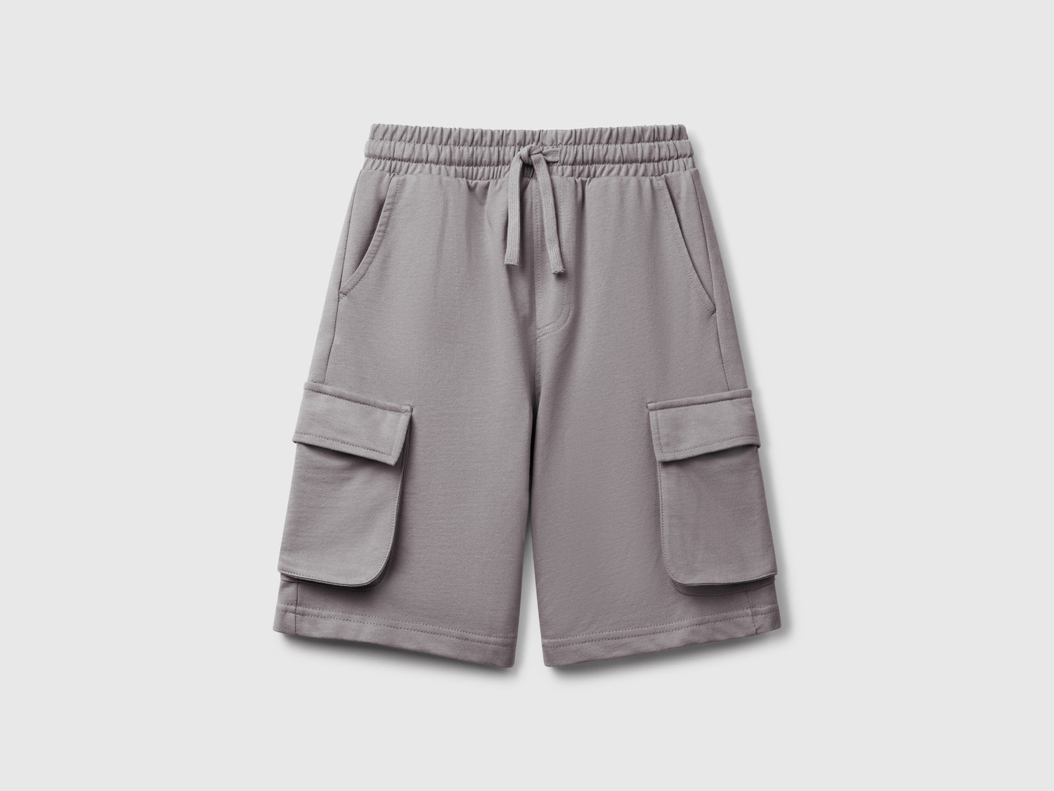 Shorts cargo in felpa leggera da bambino grigio | Benetton Outlet