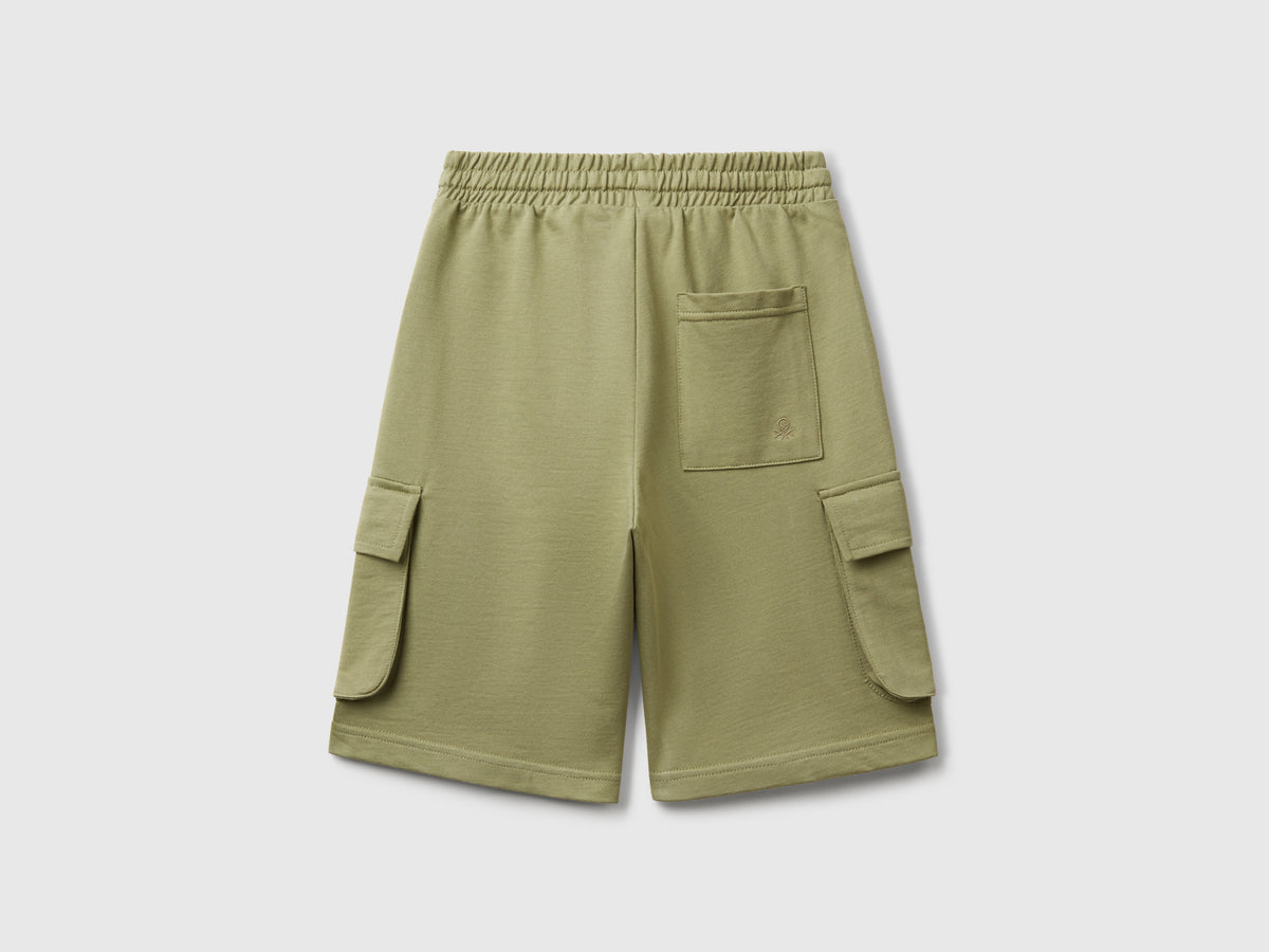 Shorts cargo in felpa leggera